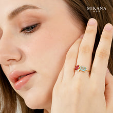 Load image into Gallery viewer, Pastel Cluster Mikia Adjustable Ring