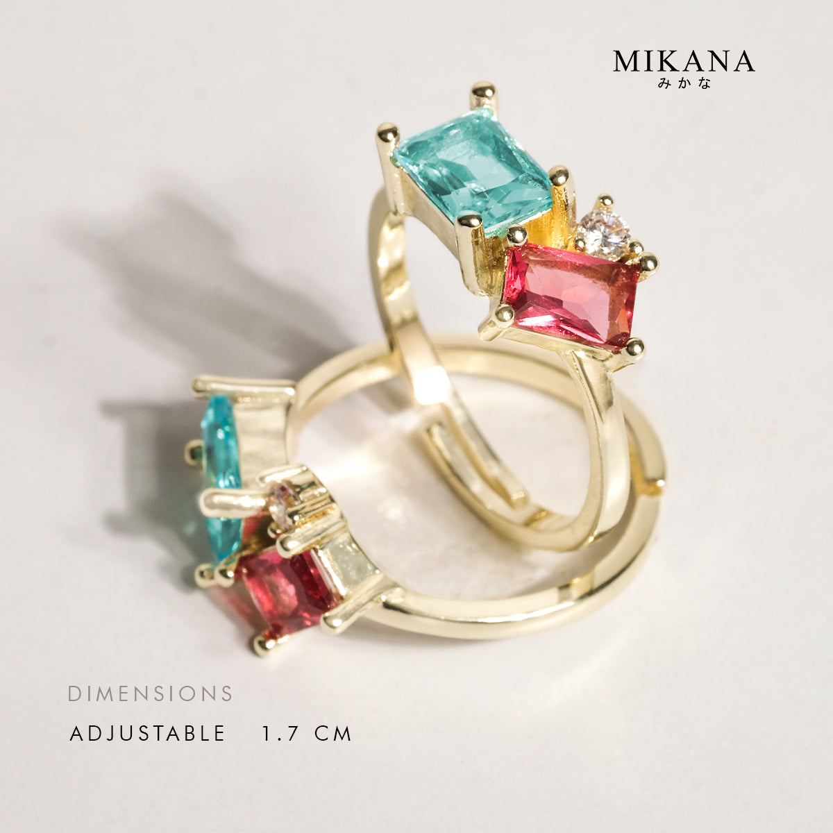 Pastel Cluster Mikia Adjustable Ring