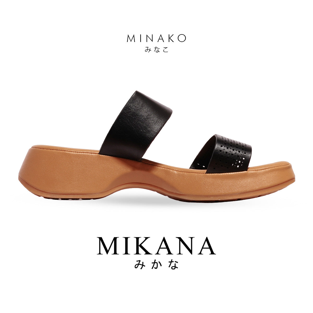 Mikana Sleek Slides Minako Wedge Slides