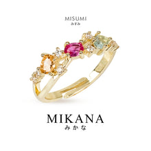 Load image into Gallery viewer, Mikana Pastel Cluster Misumi Ring