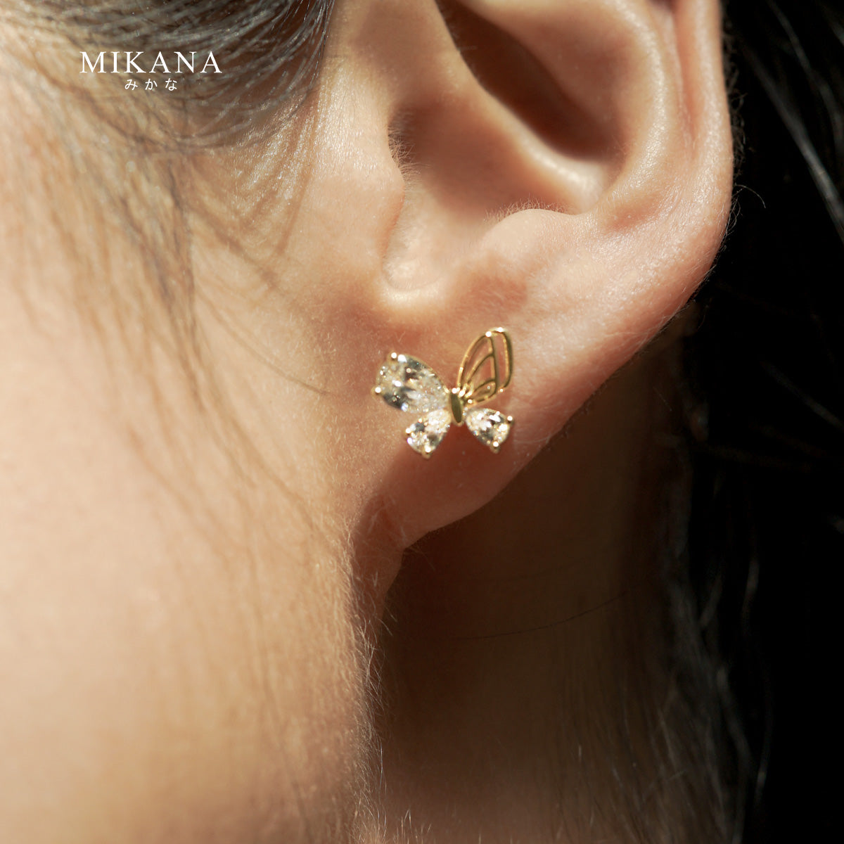 Golden Wings Miyamoto Stud Earrings