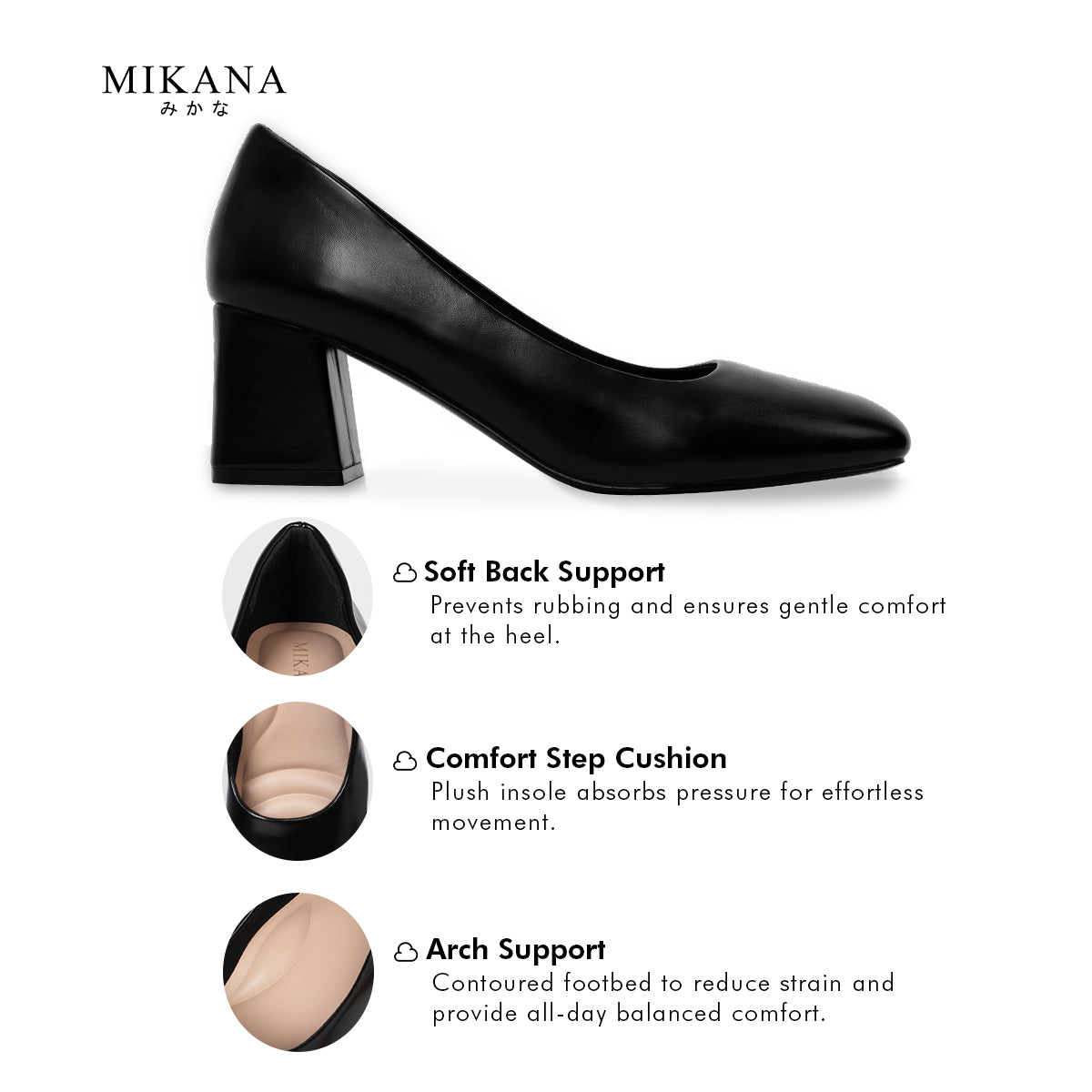 Miyumiko Pumps Shoes 2.4 inches Block Heels
