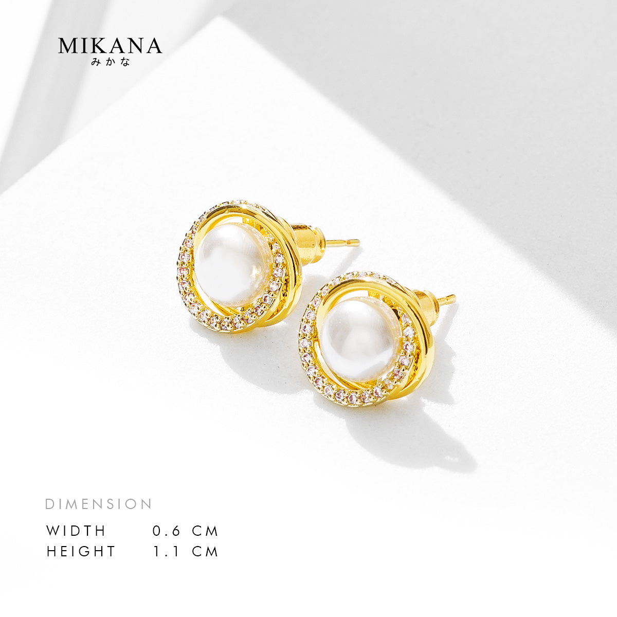 Gems and Grace Miyuriko Stud Earrings