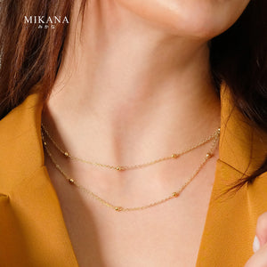 Ball Chain Nakano Layered Necklace