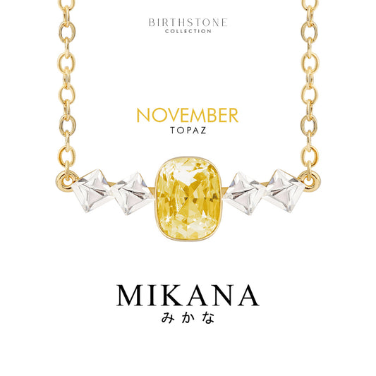 Birthstone November Topaz Necklace