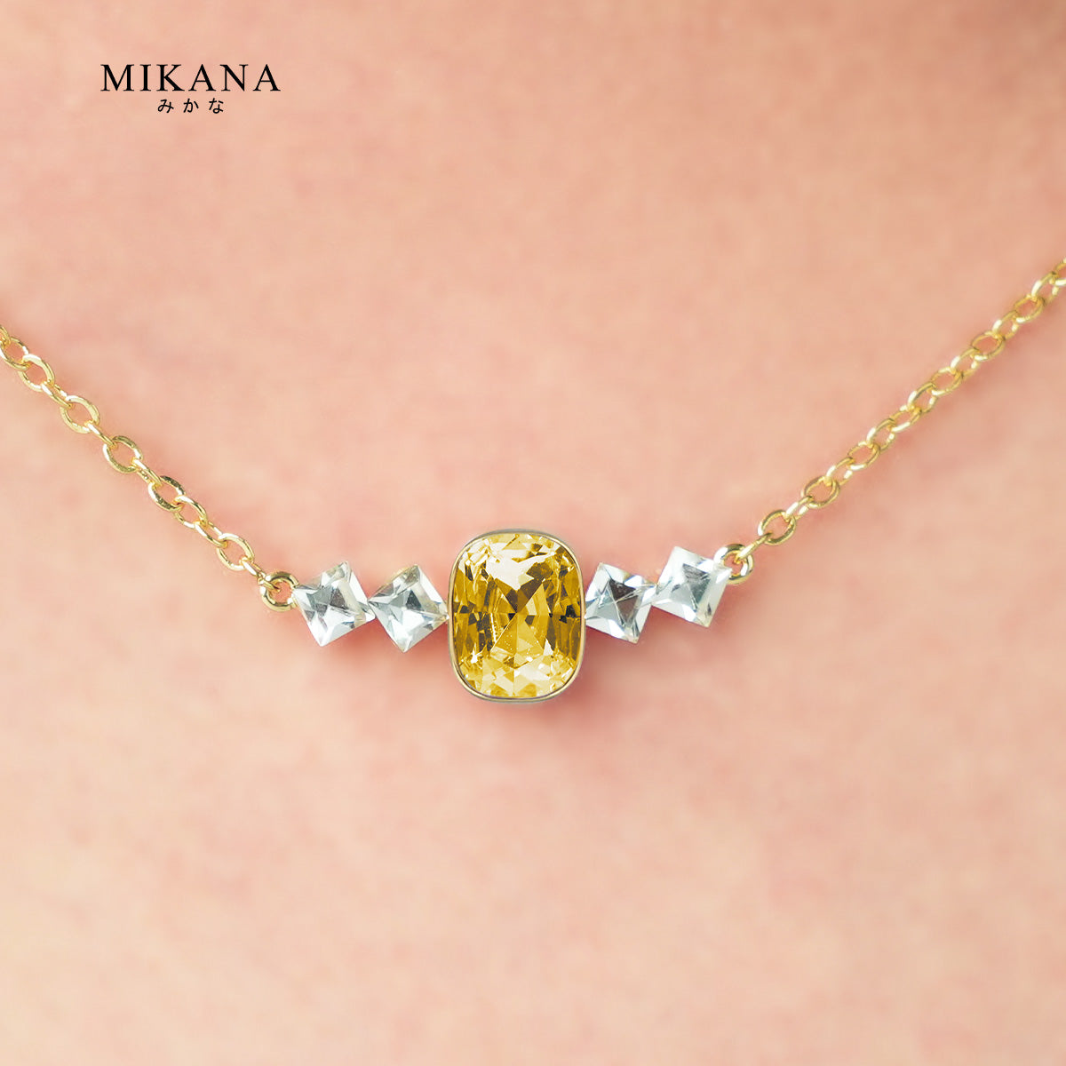Birthstone November Topaz Necklace