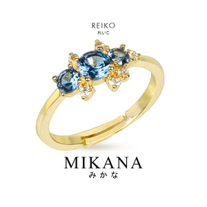 Mikana Pastel Cluster Reiko Ring