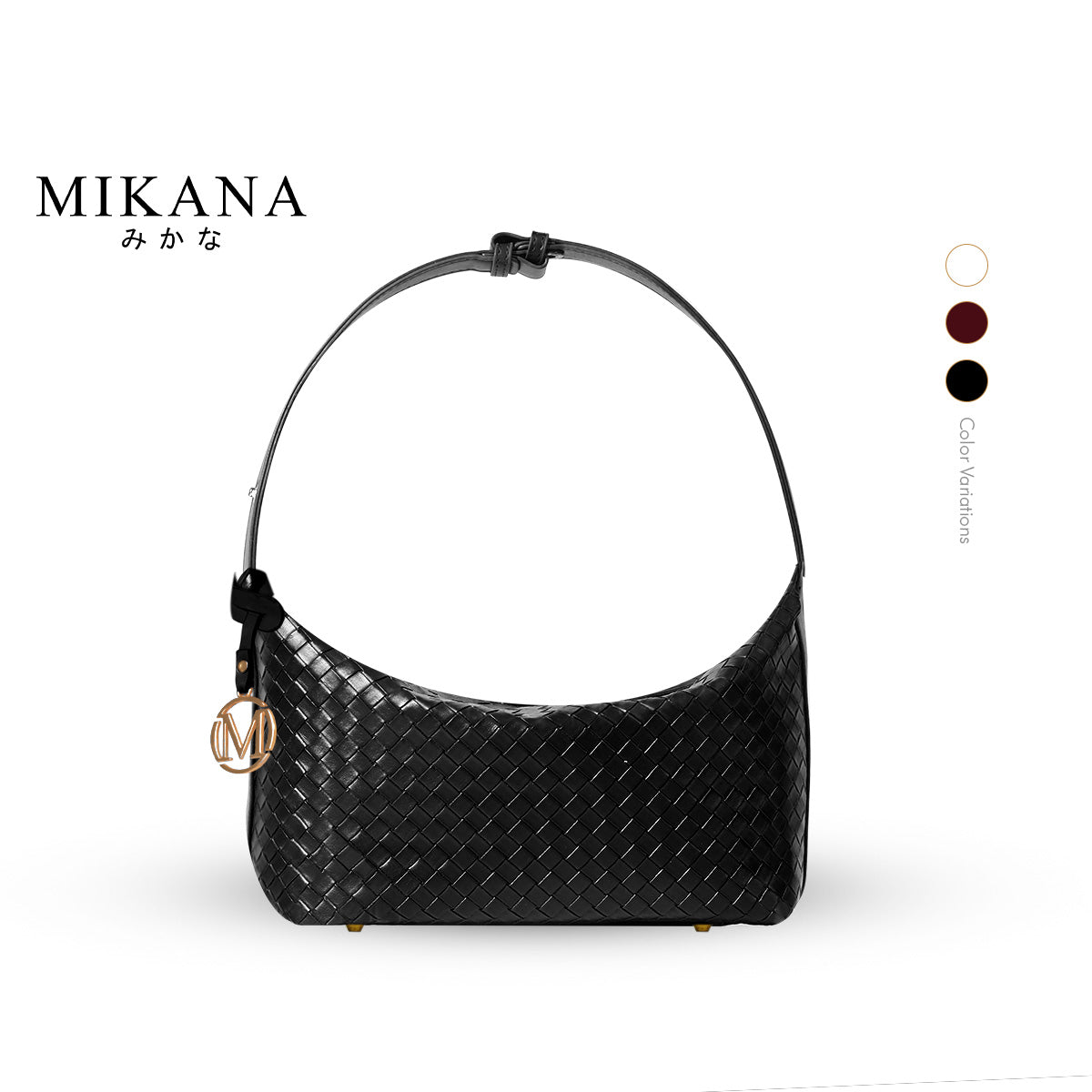 Mikana Elite Intertwine Riku Woven Hobo Bag