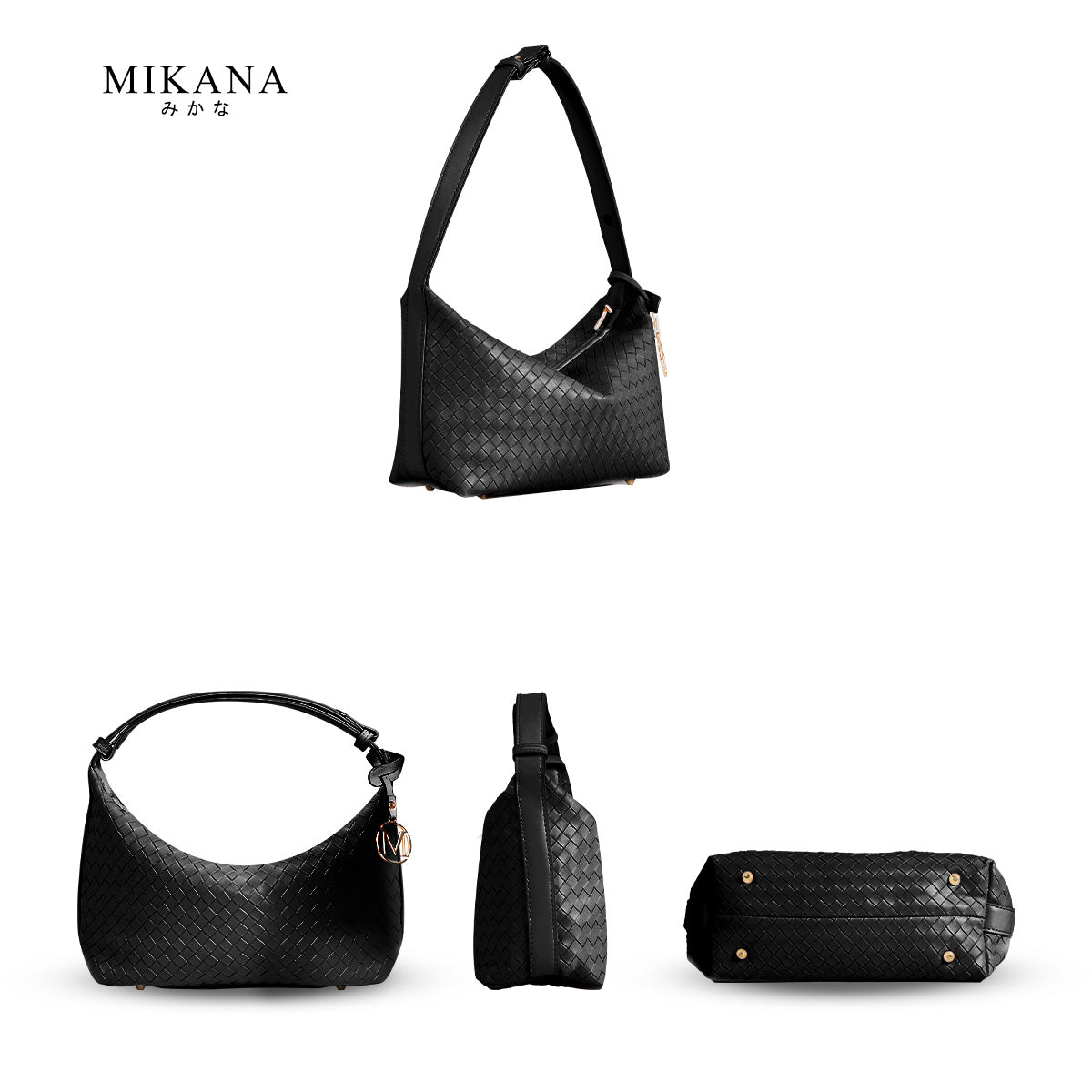 Mikana Elite Intertwine Riku Woven Hobo Bag