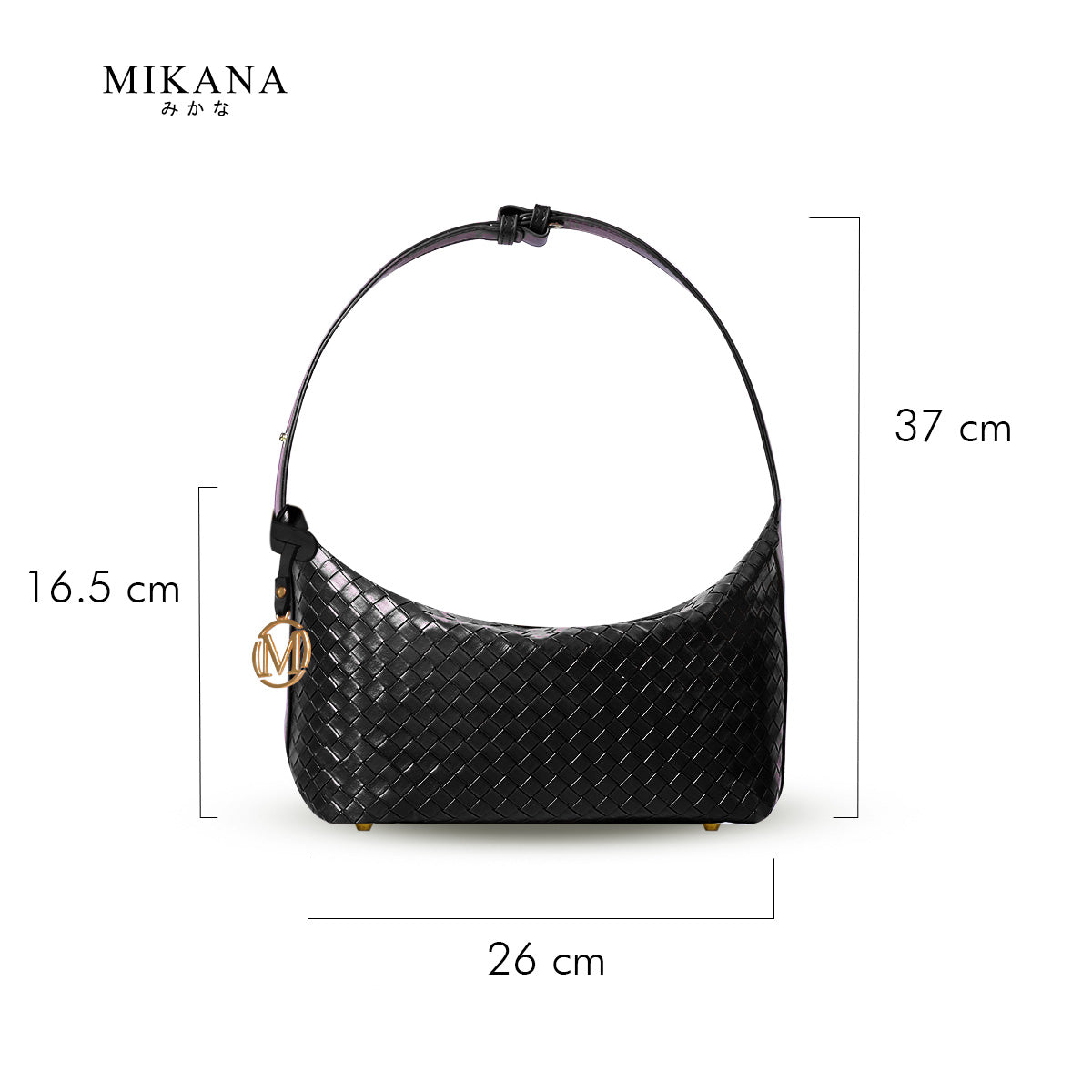 Mikana Elite Intertwine Riku Woven Hobo Bag