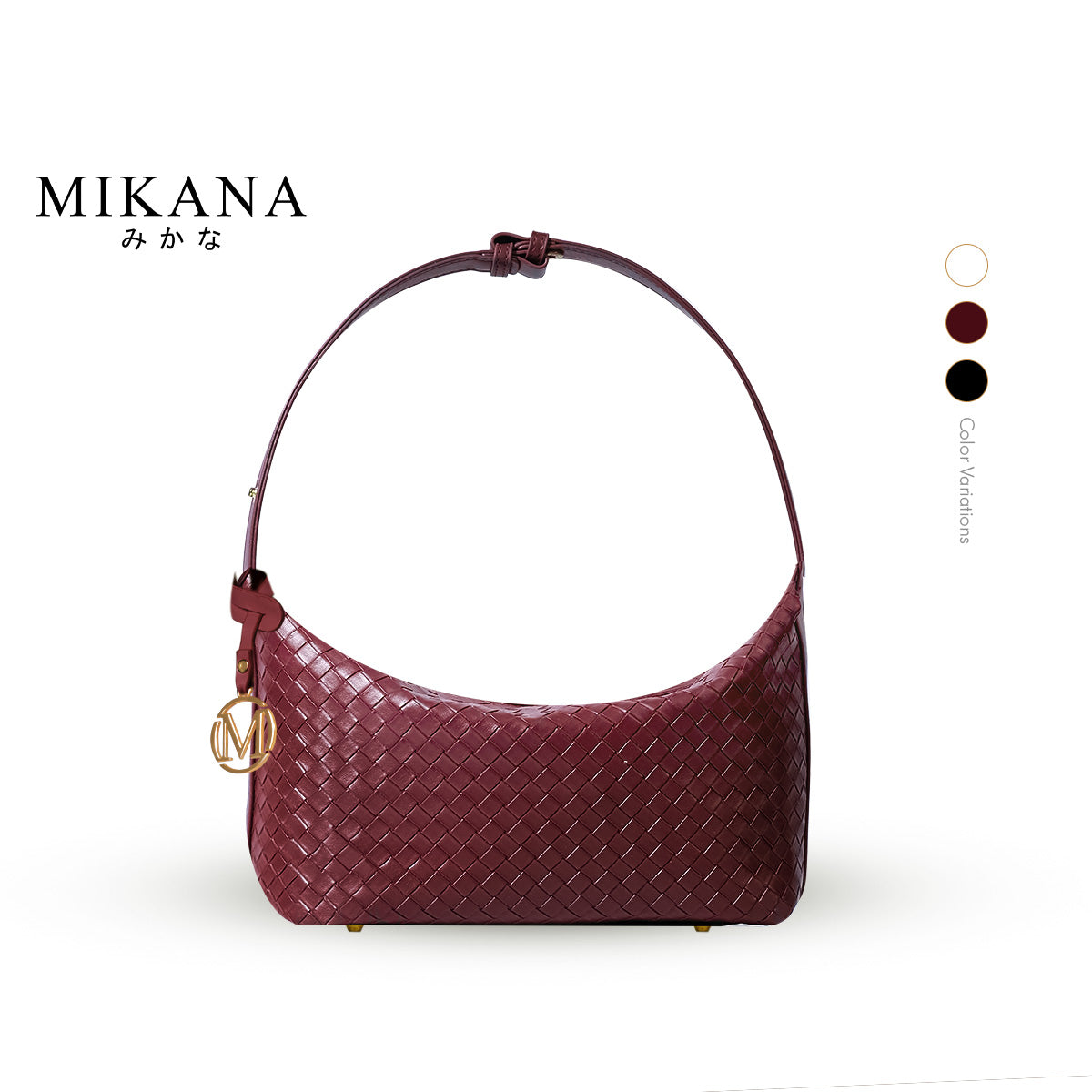 Mikana Elite Intertwine Riku Woven Hobo Bag