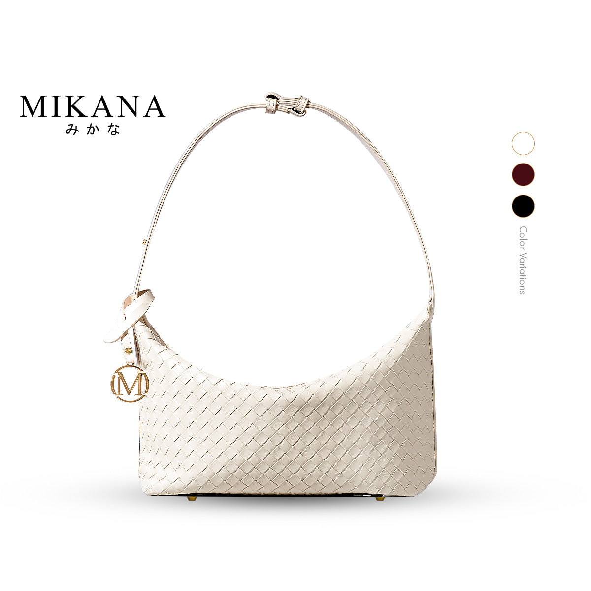 Mikana Elite Intertwine Riku Woven Hobo Bag