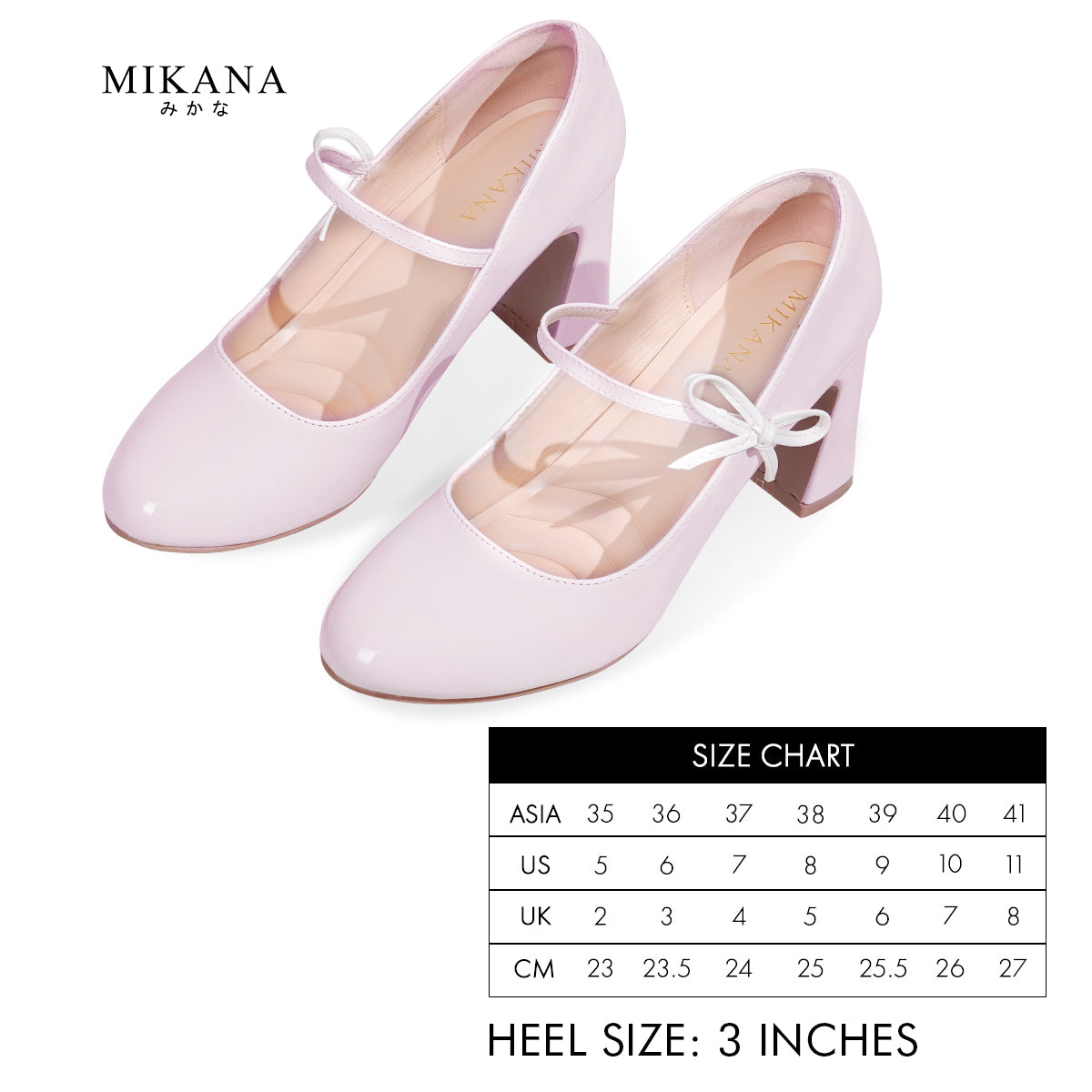 Coquette Rinya Mary Jane Shoes 3 inches Block Heels