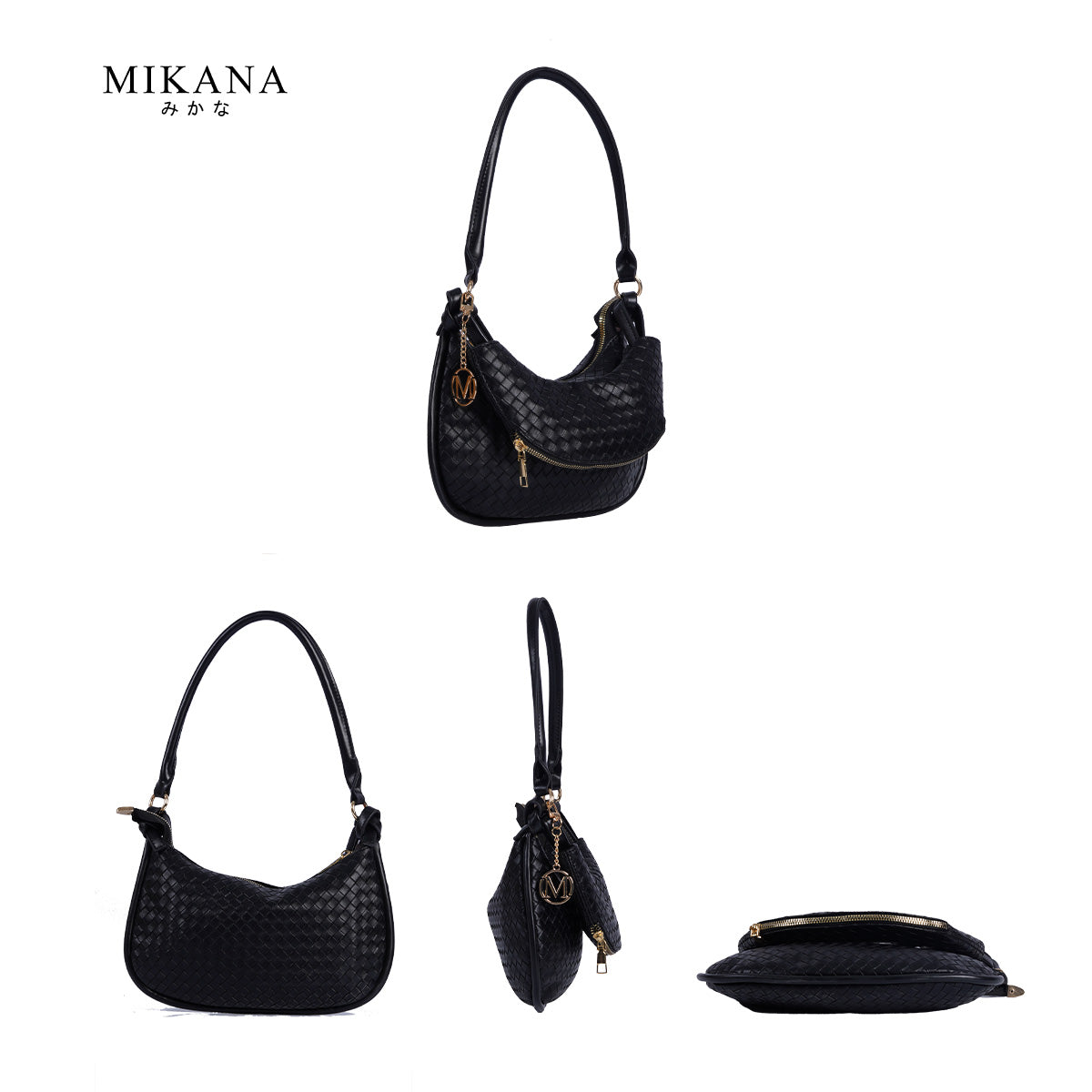 Mikana Elite Intertwine Sanae Woven Hobo Bag