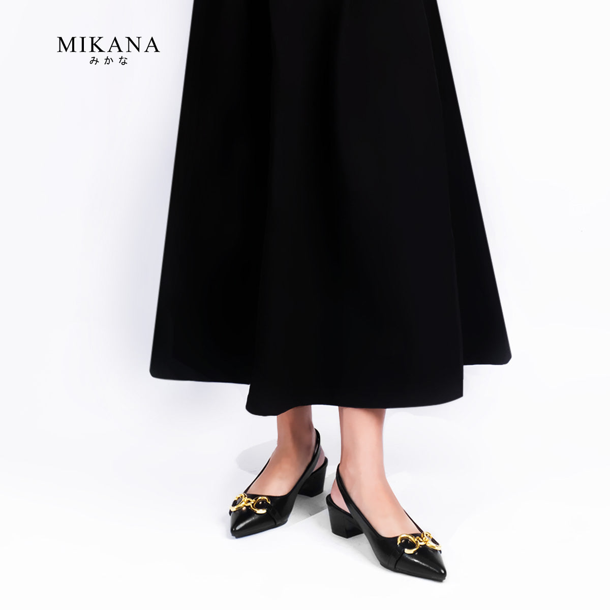 Gold Accent Seiren Heeled Sandals