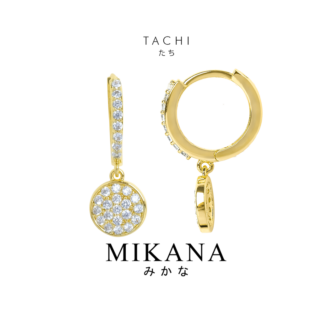 Tachi Drop Hoop Earrings