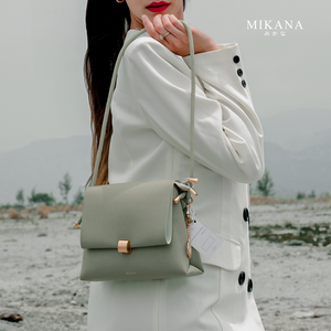 Mikana Tamashiro Leather Sling Bag for Woman