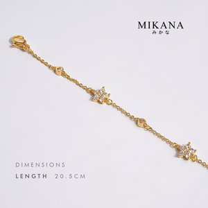 Ikebana Flower Crystal Jewelry Set