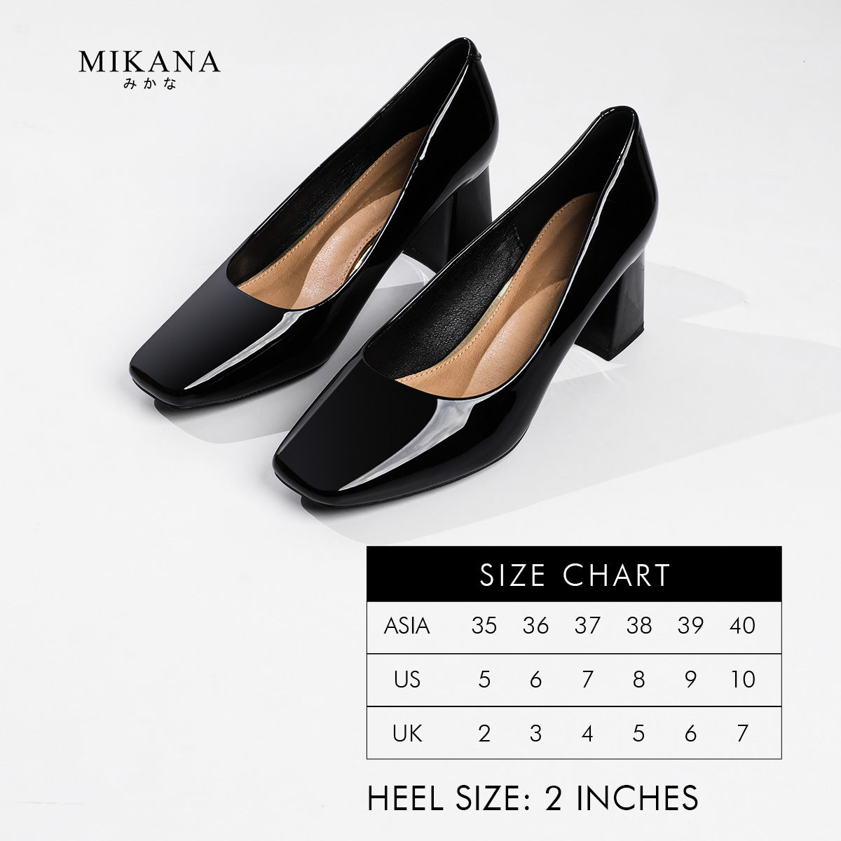Poised Shoe Yachiyo Pump Shoes 2 inches Block Heels