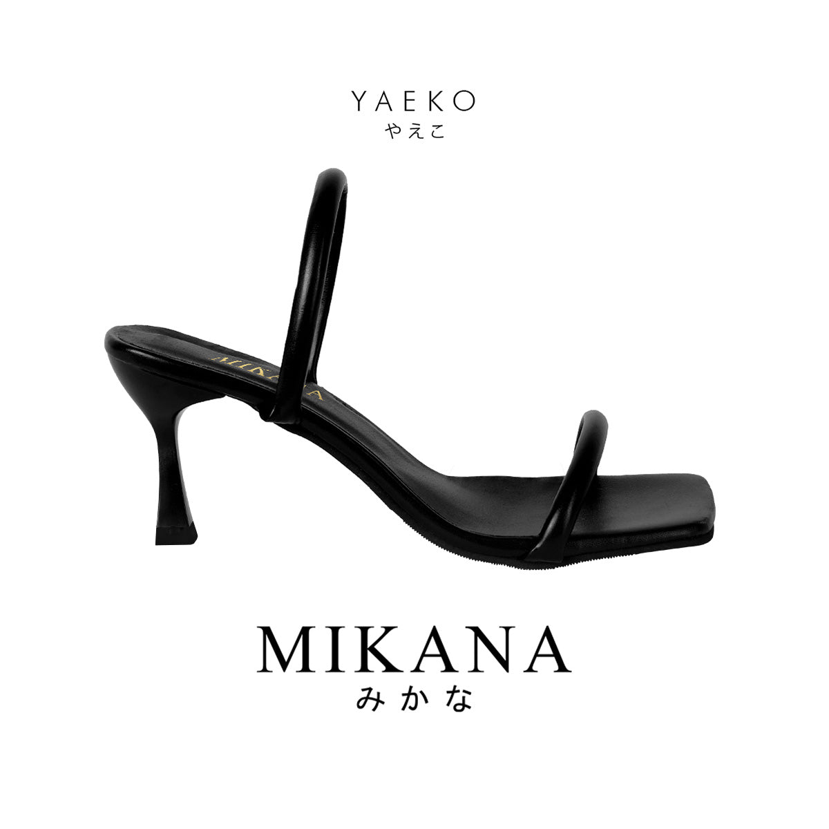Yaeko Strappy Heels 3 inches Slides Sandals Shoes