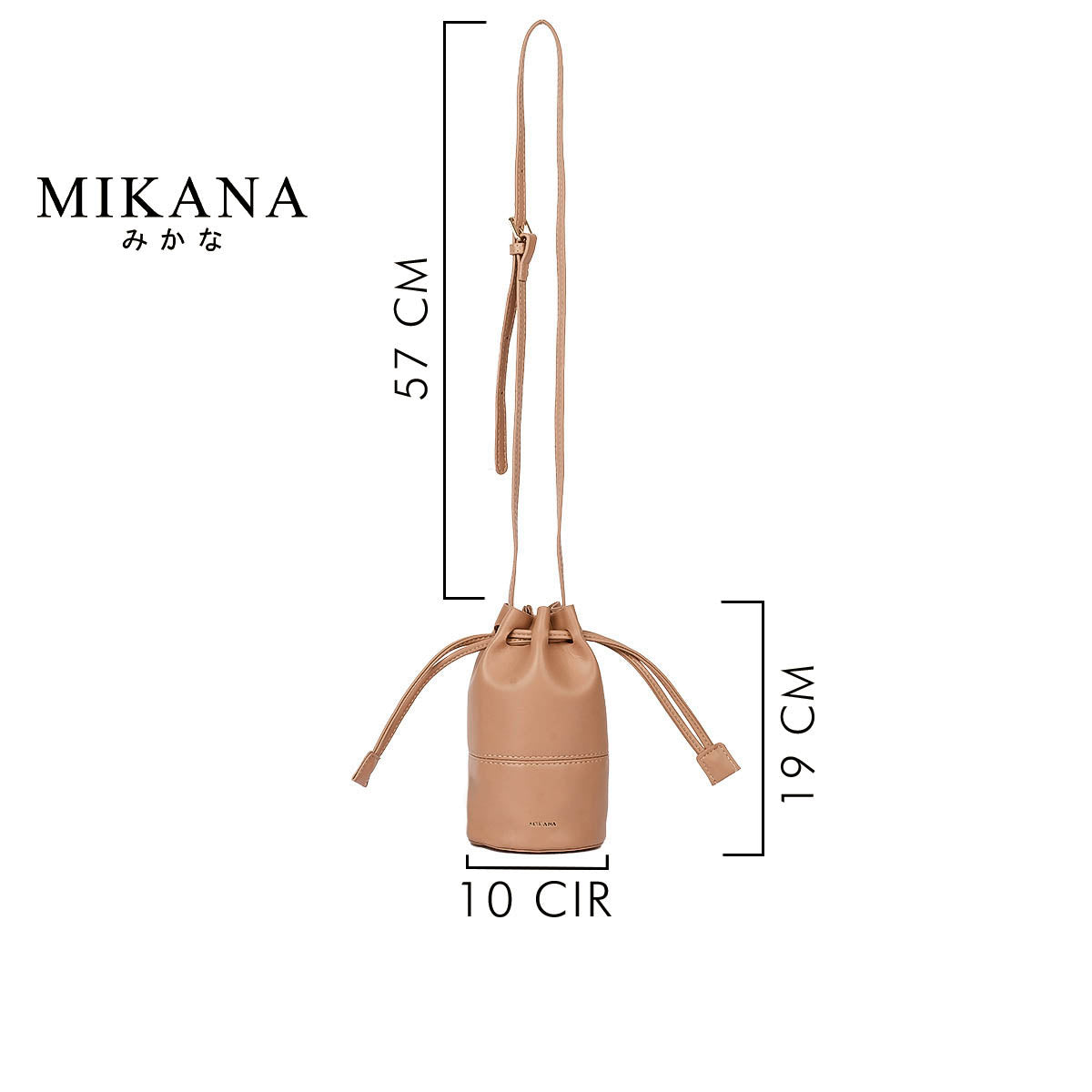 Bronze Yasashii Bucket Sling Bag