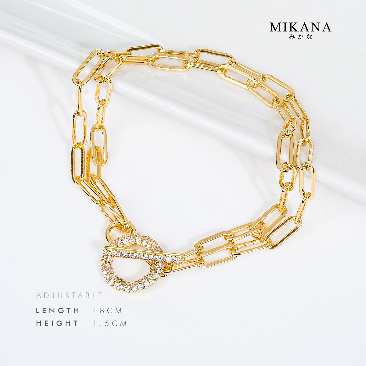 Toggle Yumie Chain Link Bracelet