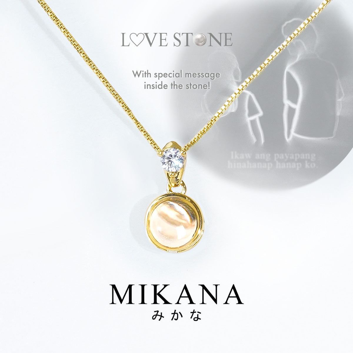 Valentines LoveStone Projector Necklace