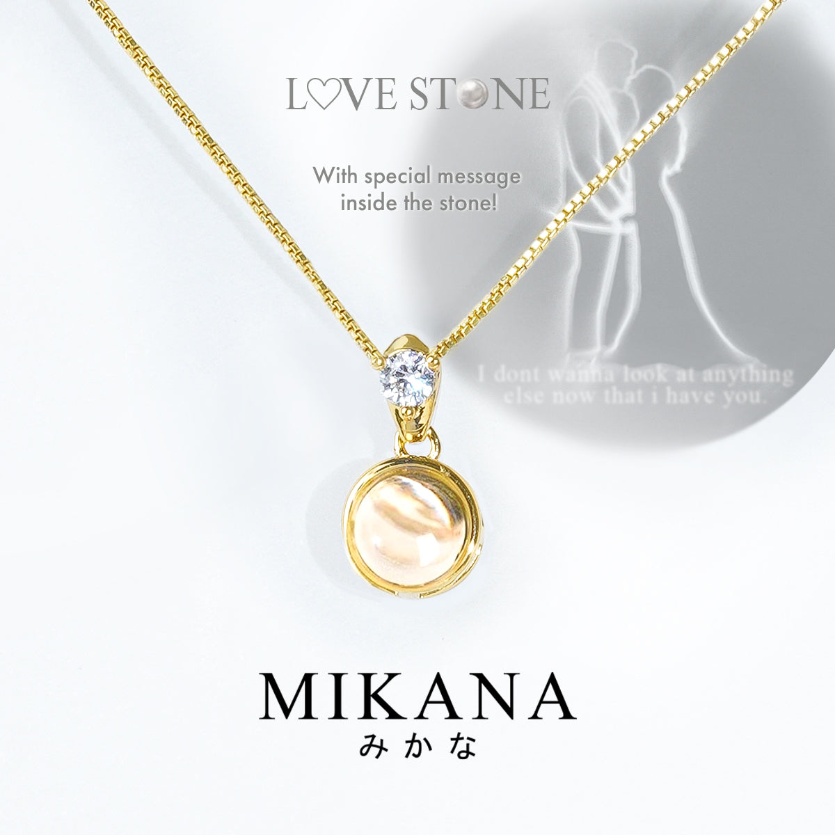 Valentines LoveStone Projector Necklace