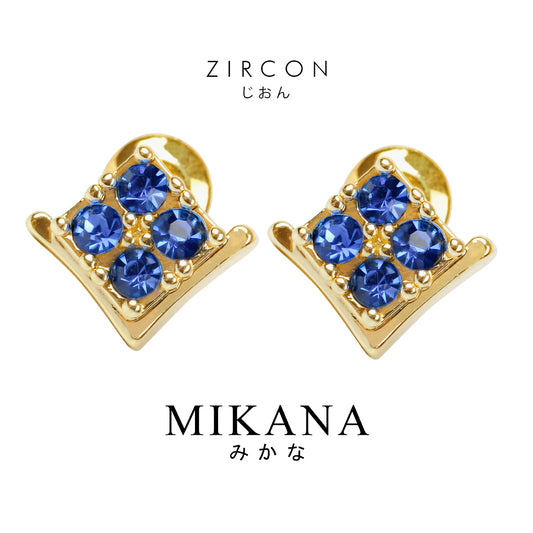 Birthstone December Zircon Stud Earrings