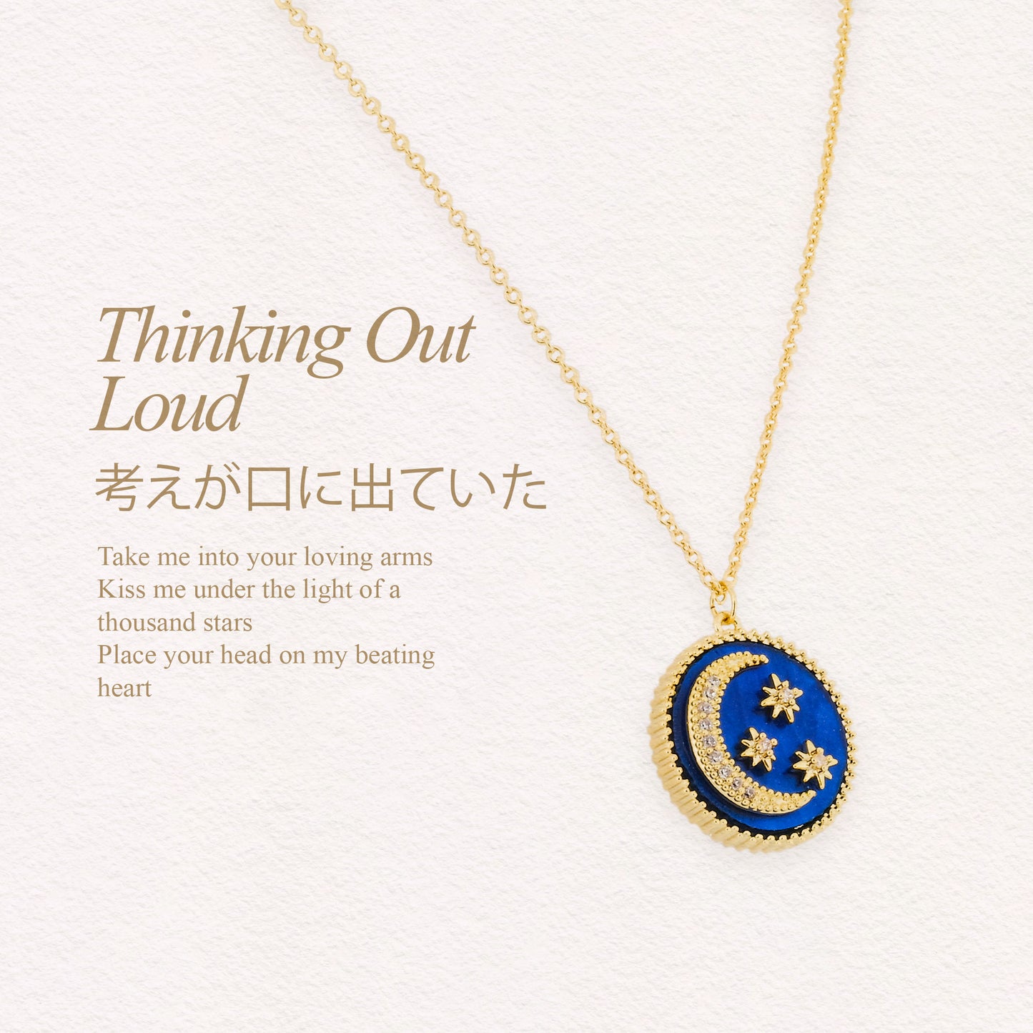 Artist Thinking Out Loud Pendant Necklace