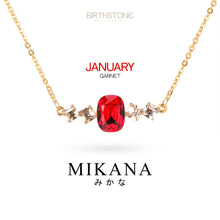 Load image into Gallery viewer, Birthstone January Garnet Pendant Necklace