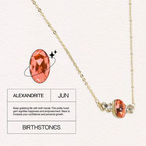 Birthstone June Alexandrite Pendant Necklace