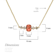 Load image into Gallery viewer, Birthstone June Alexandrite Pendant Necklace