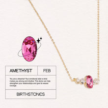 Load image into Gallery viewer, Birthstone February Amethyst Pendant Necklace