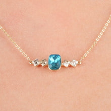 Load image into Gallery viewer, Birthstone March Aquamarine Pendant Necklace