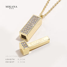 Load image into Gallery viewer, Love Bar Asagao Eternity Pendant Necklace