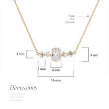 Load image into Gallery viewer, Birthstone April Diamond Pendant Necklace