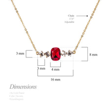 Load image into Gallery viewer, Birthstone January Garnet Pendant Necklace