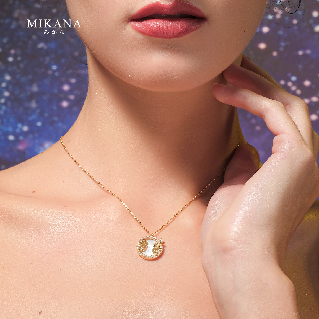 Zodiac Gemini Futagoza Pendant Necklace