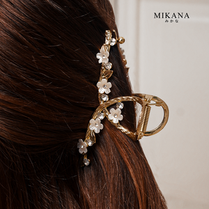 Floral Hiroko Metal Hair Clamp
