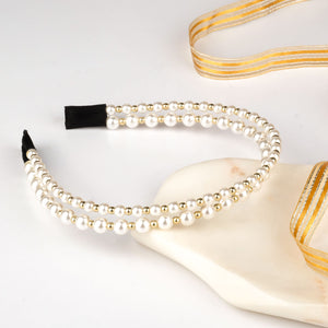 Machi Pearl Beads Headband
