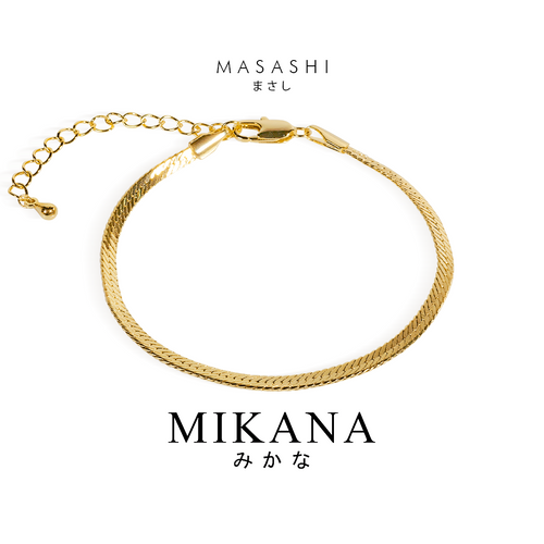 Masashi Herringbone Chain Bracelet
