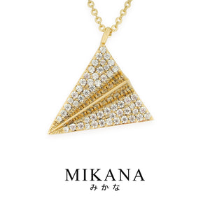 Origami Hikoki Pendant Necklace