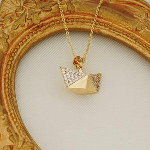 Origami Fune Pendant Necklace