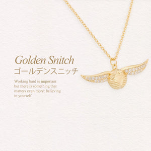 Harry Potter Inspired Golden Snitch Pendant Necklace