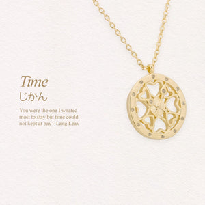 Lang Leav Inspired Time Pendant Necklace