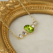 Load image into Gallery viewer, Birthstone August Peridot Pendant Necklace
