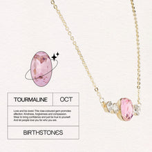 Load image into Gallery viewer, Birthstone October Tourmaline Pendant Necklace