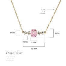 Load image into Gallery viewer, Birthstone October Tourmaline Pendant Necklace
