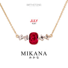 Load image into Gallery viewer, Birthstone July Ruby Pendant Necklace